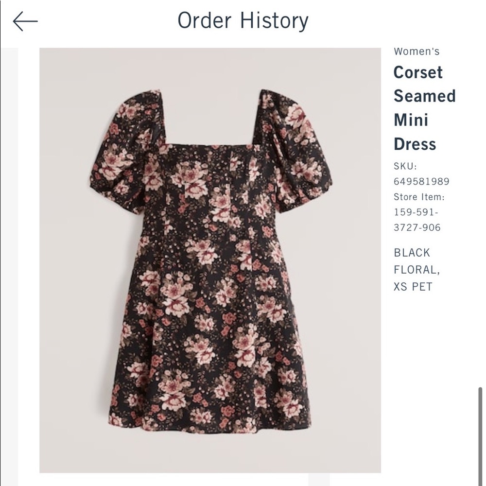 Floral mini dress